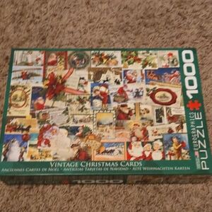 Eurographics Vintage Christmas Cards Puzzle - 1000 Pieces